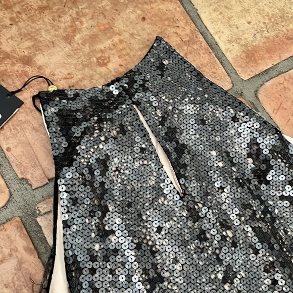 KOBI HALPERIN Maya Sequin and Lace Overlay Cocktail Dress Black Size S MSRP$798 - Picture 10 of 12